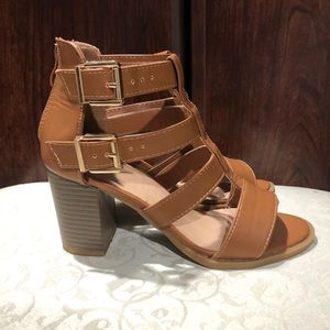 Windsor tan summer heels